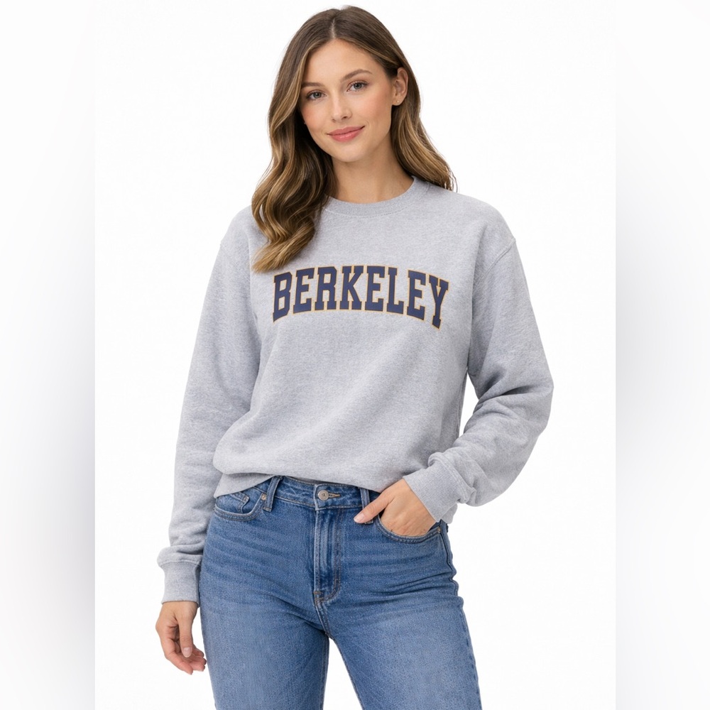 Gray UC Berkeley Sweatshirt California CAL Vintage Athletic Sports Design M